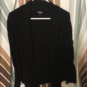 Black Cotton Cardigan